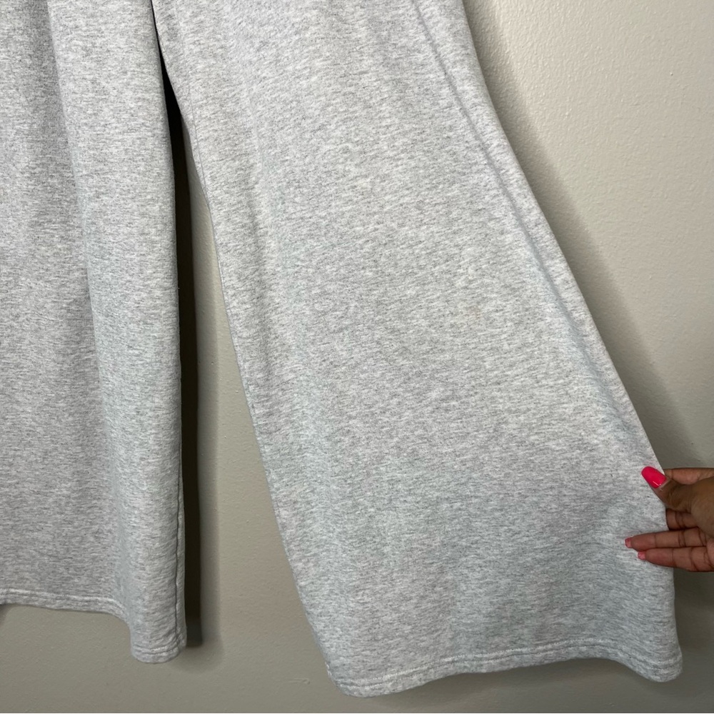 Urban Outfitters iets frans Women Pants Medium Gray High Rise Flare Wide Leg - Picture 6 of 12